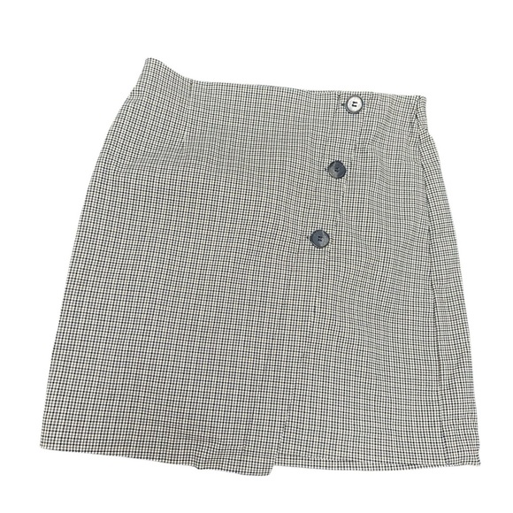 Dynamite A-Line Plaid Skirt with Buttons Academia - Picture 2 of 10